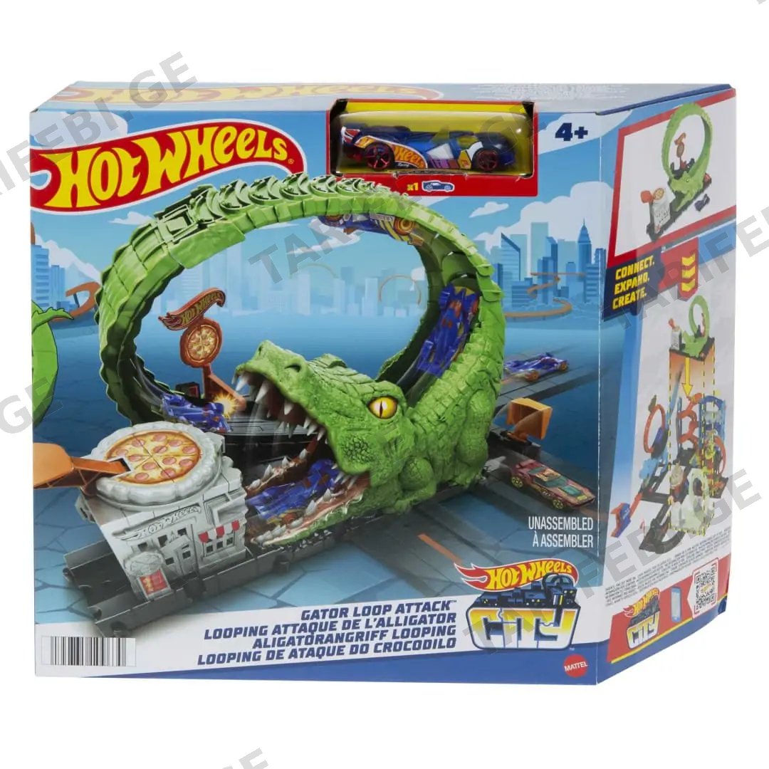 სათამაშო ტრასა HOT WHEELS MTL-HKX39 GATOR LOOP ATTACK PLAYSET