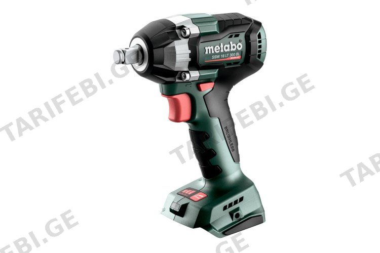ქანჩსახრახნი აკუმულატორის უნახშირო Metabo SSW 18 LT 300 BL 18V