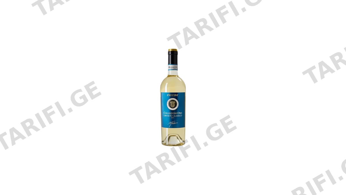 თეთრი მშრალი ღვინო/ PICCINI/ორვიეტო DOC 6*750მლ.