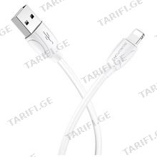 BOROFONE BX19 Benefit charging data cable for Lightning White
