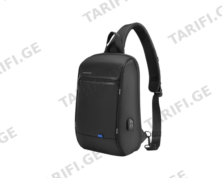 ზურგჩანთა Kingsons Laptop Backpack With USB Charger 15.6" Black - KS3165-G