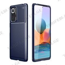 კარბონის ქეისი Xiaomi Redmi Note 10 Pro Focus Carbon Case - მუქი ლურჯი