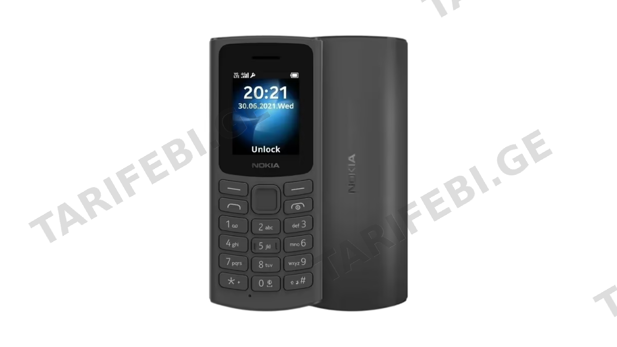 NOKIA 105 TA-1684 მობილური ტელეფონი (DUAL SIM) CHARCOAL (109743)