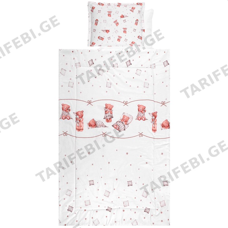 საბავშვო თეთრეულის ნაკრები LORELLI RANFORCE BEARS & PILLOWS BEI 4 (20800026101)