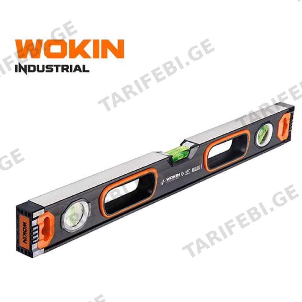 თარაზო მაგნიტით Wokin 506406, 60cm, 24″, Spirit Level With Magnetic (INDUSTRIAL), Black