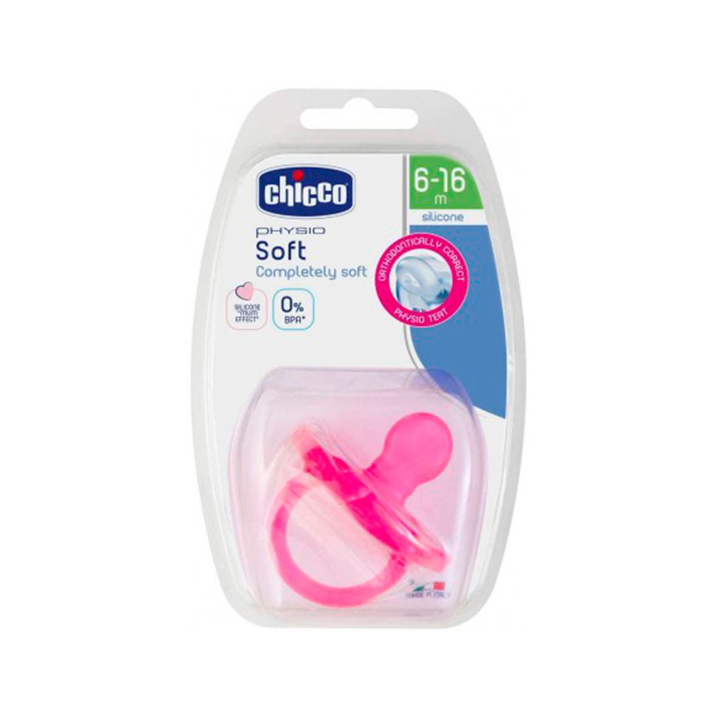 ჩიკო-Chicco-მატყუარა სილიკონის "PHYSIO SOFT" 6+