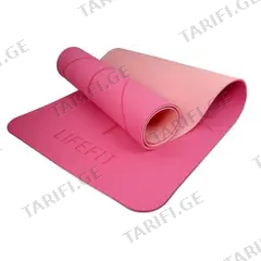 ხალიჩა იოგის LifeFit Lotos Duo 183x58x0.6 სმ ვარდისფერი