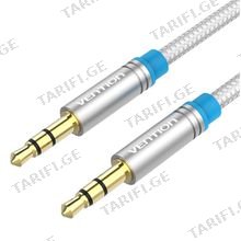 VENTION P350AC200-W 3.5mm Male to Male Audio Cable 2M White Metal Type აუდიო კაბელი