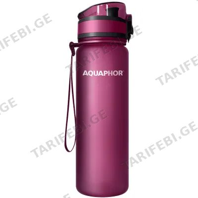 წყლის ფილტრი ბოთლი AQUAPHOR CITY (შინდისფერი)