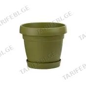 პლასტმასის ქოთანი მწვანე M-34YY 15lt.
