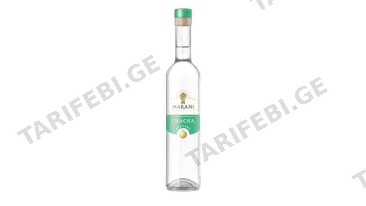 არაყი ჭაჭა მწვანე 0.5 ლ.ბ.