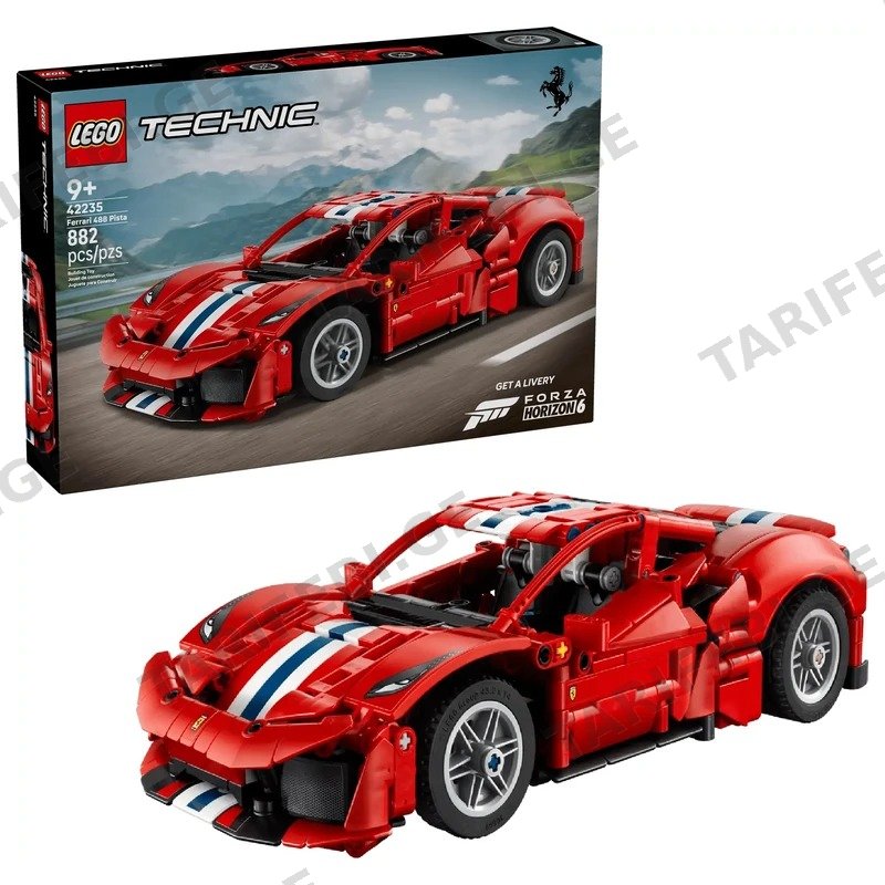 კონსტრუქტორი LEGO TECHNIC FERRARI 488 PISTA 882 ნაწილი