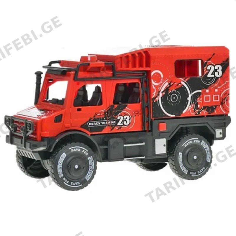 საბავშვო სათამაშო სატვირთო მანქანა GOLDEN CHILD RALLY TRUCK 23 GH-9892-2F ინერციული წითელი