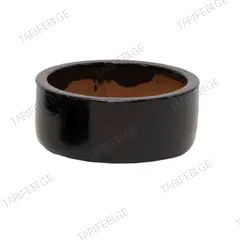 ქოთანი კერამიკული Mega Collections Glazed Bowl Shiny 31x15სმ 10ლ შავი