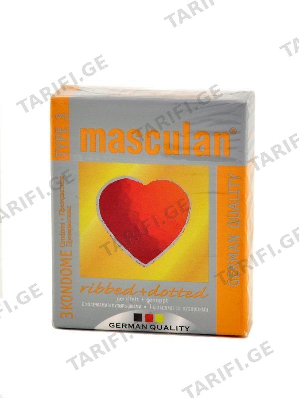 პრეზერვატივი "MASCULAN 3" N3 *
