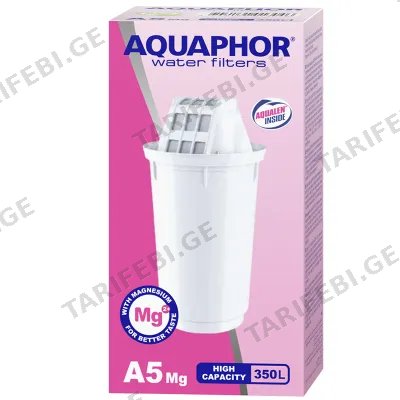 წყლის ფილტრი დოქის შესაცვლელი კარტრიჯი AQUAPHOR A5 Mg