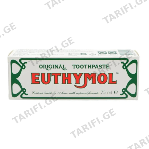 ეთიმოლი - კბ/პასტა Original 75 მლ 4422 Euthymol - Toothpaste Original 75 ml