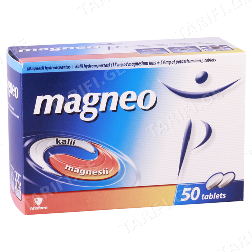 მაგნეო ტაბლეტი 250მგ+250მგ #50 0 Magneo tab 250mg+250mg #50