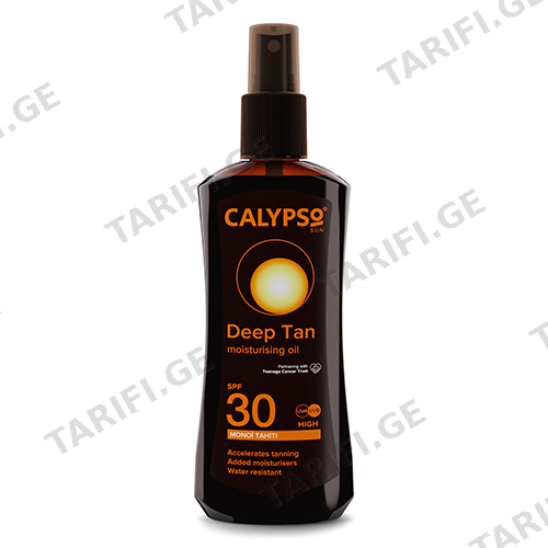კალიფსო - ტაჰიტი რუჯის მისაღები ტანის ზეთი SPF30 200მლ