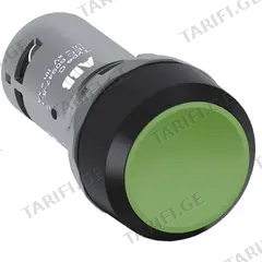 ღილაკი ABB ფიქსაციის გარეშე მწვანე 22 mm 1NO