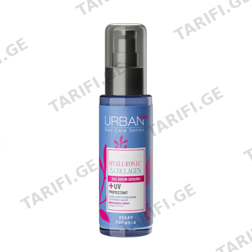 ურბან ქეა - შრატი Hyaluronic Acid/Collagen დაზიანებული თმის UV დამცავი 75მლ