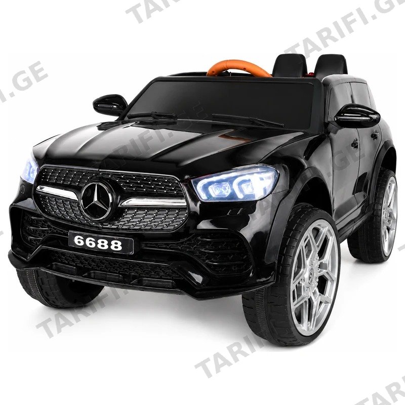 საბავშვო ელექტრო მანქანა MERCEDES-BENZ GLC MR-6688-B 12V 2 ძრავით კაუჩუკის საბურავებით