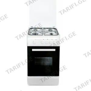 SOLO ღუმელი გაზქურა Cron TG5640GC White Gas