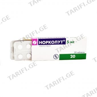 ნორკოლუტი 5მგ ტბ #20 Norcolut tab 5mg #20