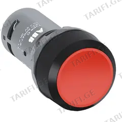ღილაკი ABB ფიქსაციის გარეშე წითელი 22 mm 2NO