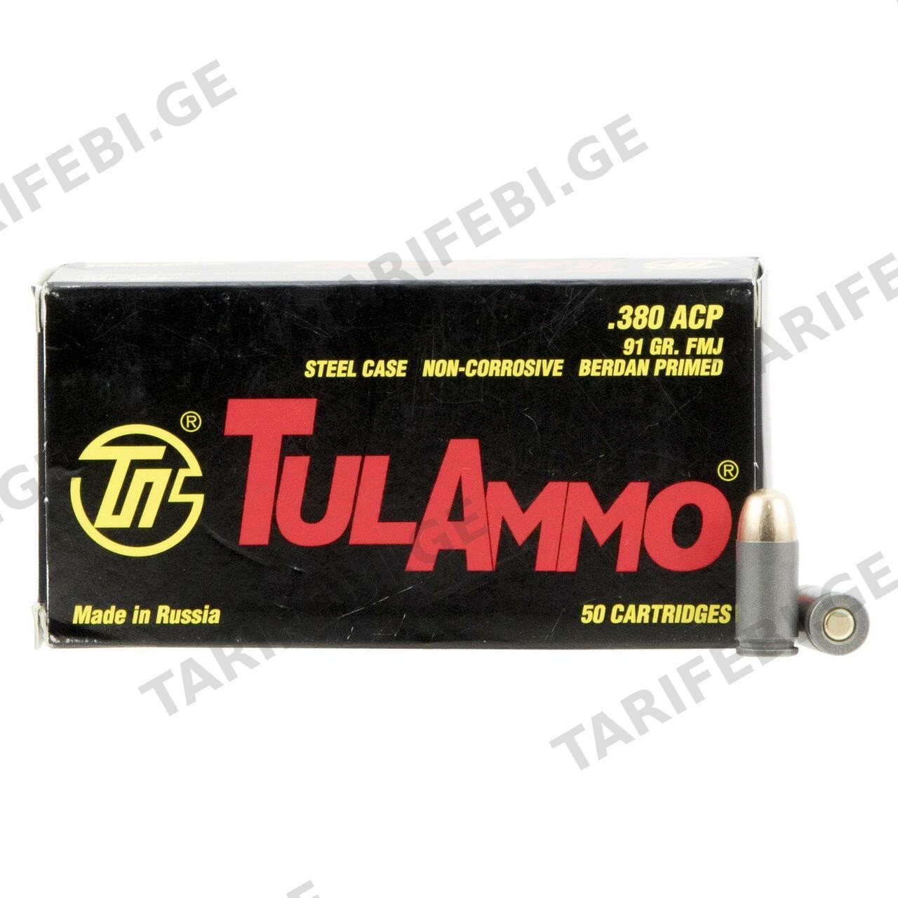 ვაზნა 9MM BROWNING COURT 380 ACP FMJ 91GR