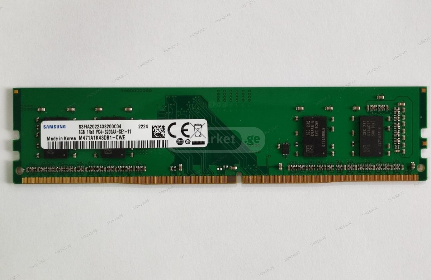 SAMSUNG 8GB DDR4 3200MHz 2666HZ ოპერატიული