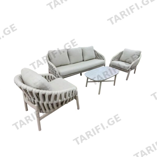 ბაღის ავეჯის კომპლექტი JM-PS-T827 Aluminium