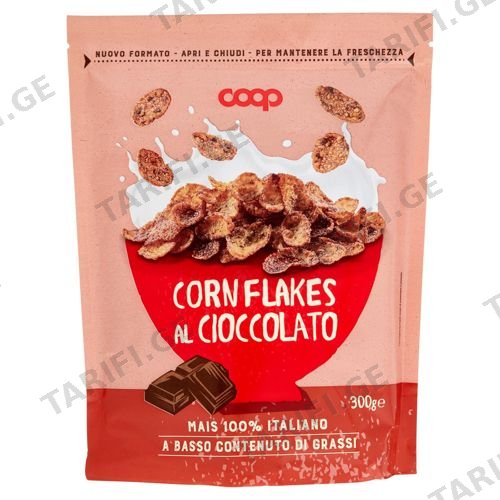 COOP სიმინდის ფანტელები შოკოლადის 300გრ