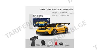 🔥 911 Drift RC – პრემიუმ მეტალის მანქანა 4WD