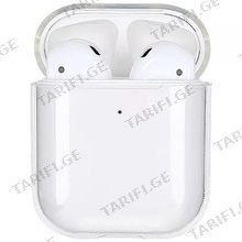 TVC 100300394A AIRPODS 2ND GEN. TRANSPARENT ყურსასმენის ქეისი