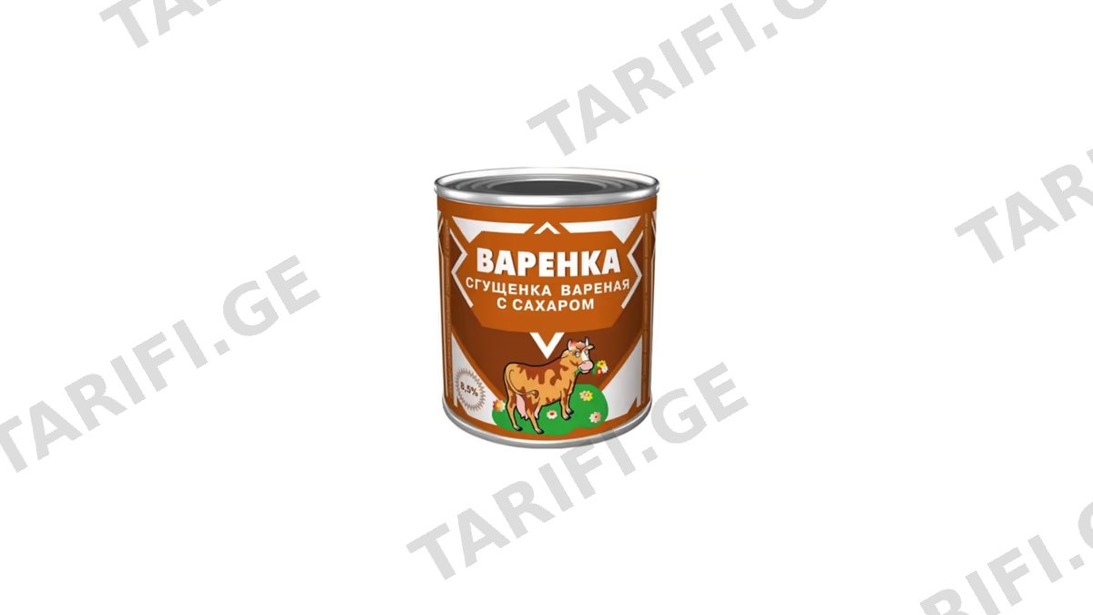 შესქელებული რძე მოხარშული 8.5% 370 გრ