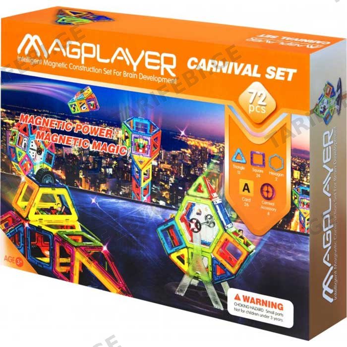 მაგნიტური კონსტრუქტორი MAGPLAYER MPA-72
