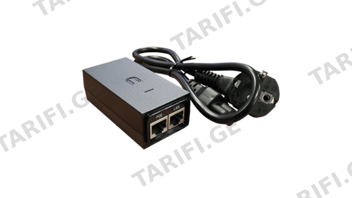 PoE გარდამქმნელი Ubiquiti POE-24-24W-G-EU, PoE Injector, Black