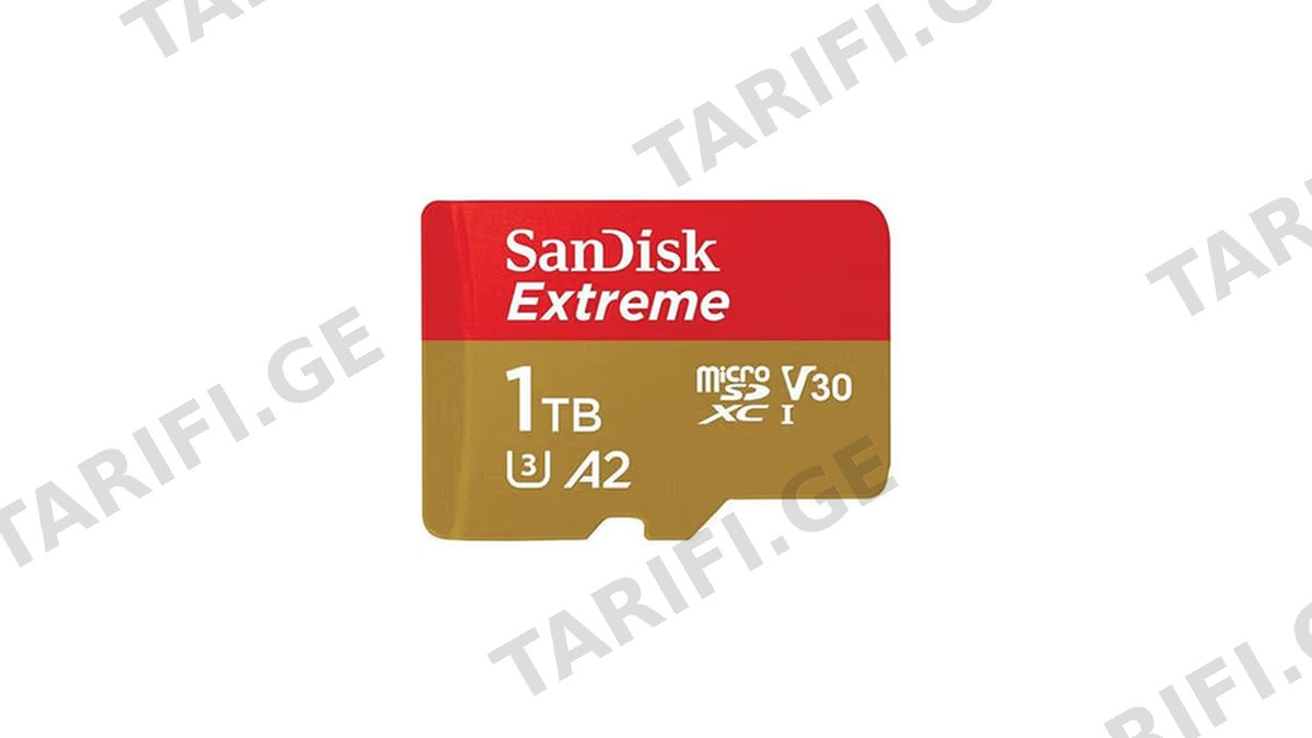 SanDisk 1TB Extreme MicroSD/HC UHS-I Card 190MB/S Class 10 SDSQXAV-1T00-GN6MN