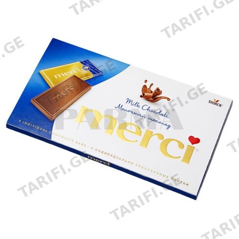 მერსი შოკოლადის ფილა რძიანი 100გრ