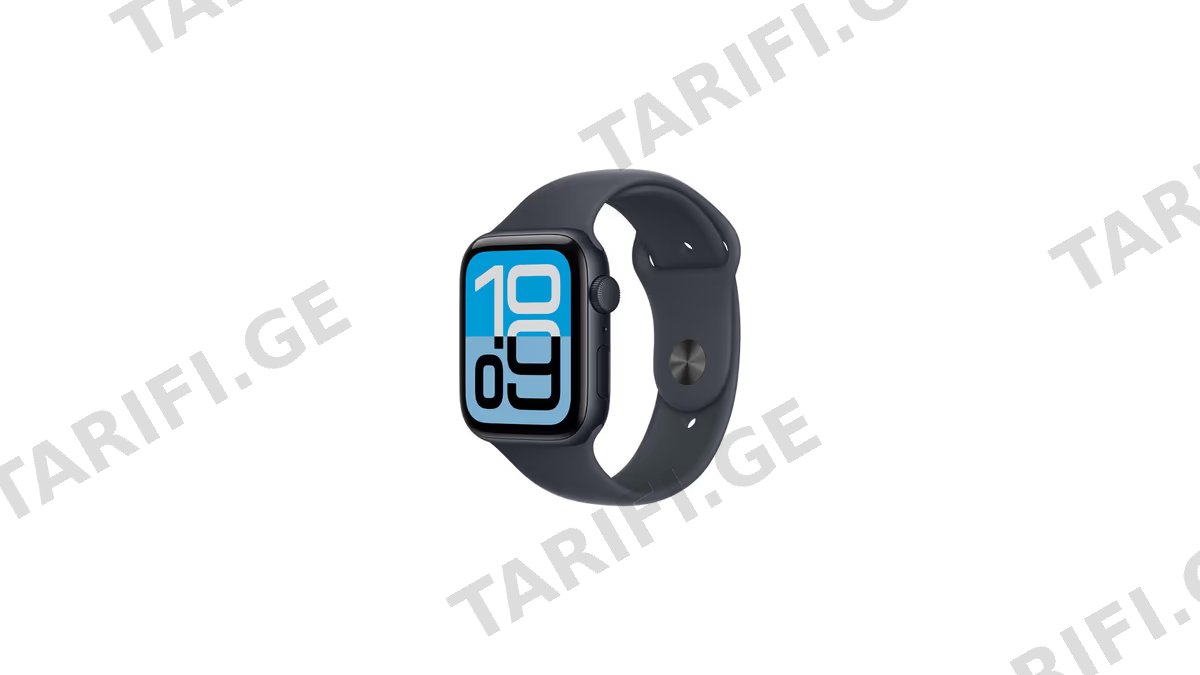 Apple Watch SE 3 GPS 44mm Midnight Aluminium Case With Midnight Sport Band MEHN4 S/M