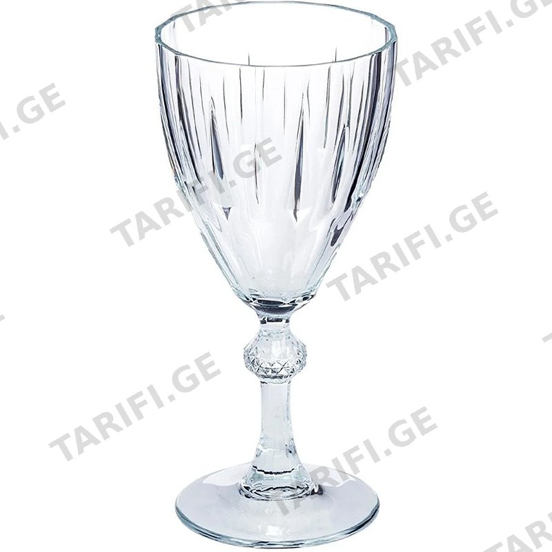 ღვინის ჭიქების ნაკრები PASABAHCE DIAMOND (300 ML, 6 PCS)