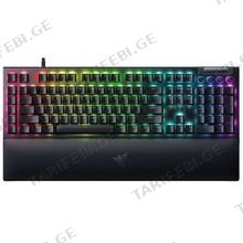 RAZER BLACKWIDOW V4 RGB BLACK სადენიანი მექანიკური კლავიატურა