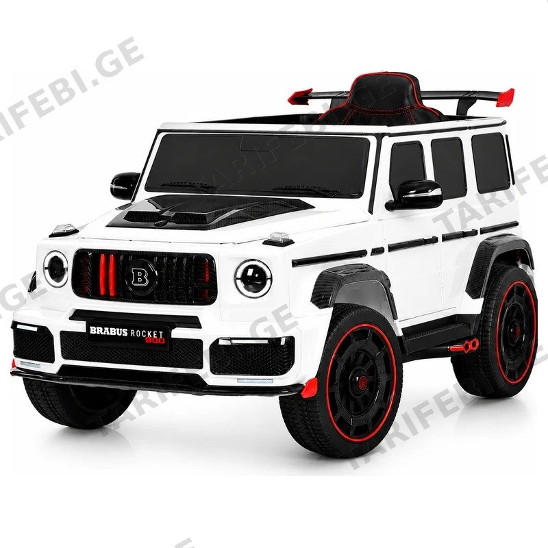 საბავშვო ელექტრო მანქანა MERCEDES-BRABUS KQ-802-W 4X4 12V