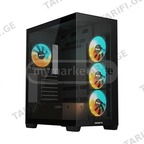 ქეისი - Gigabyte C500 Panoramic Stealth Black - 4x120 Fan AR