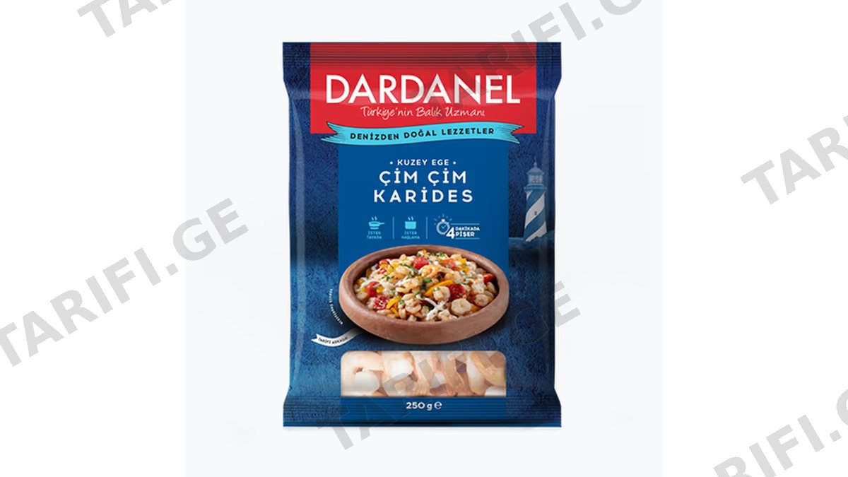 კრევეტები/ Dardanel/ პატარა ზომის კრევეტები 10*250გრ