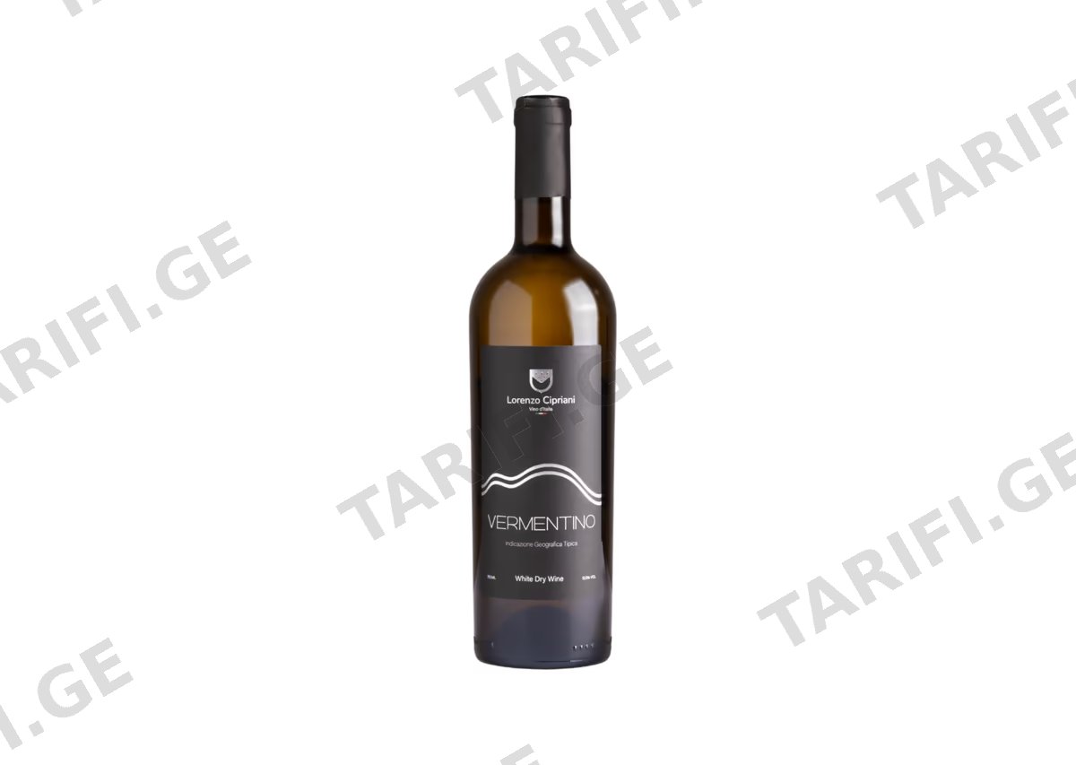 ღვინო Lorenzo Cipriani Vermentino, თეთრი მშრალი
