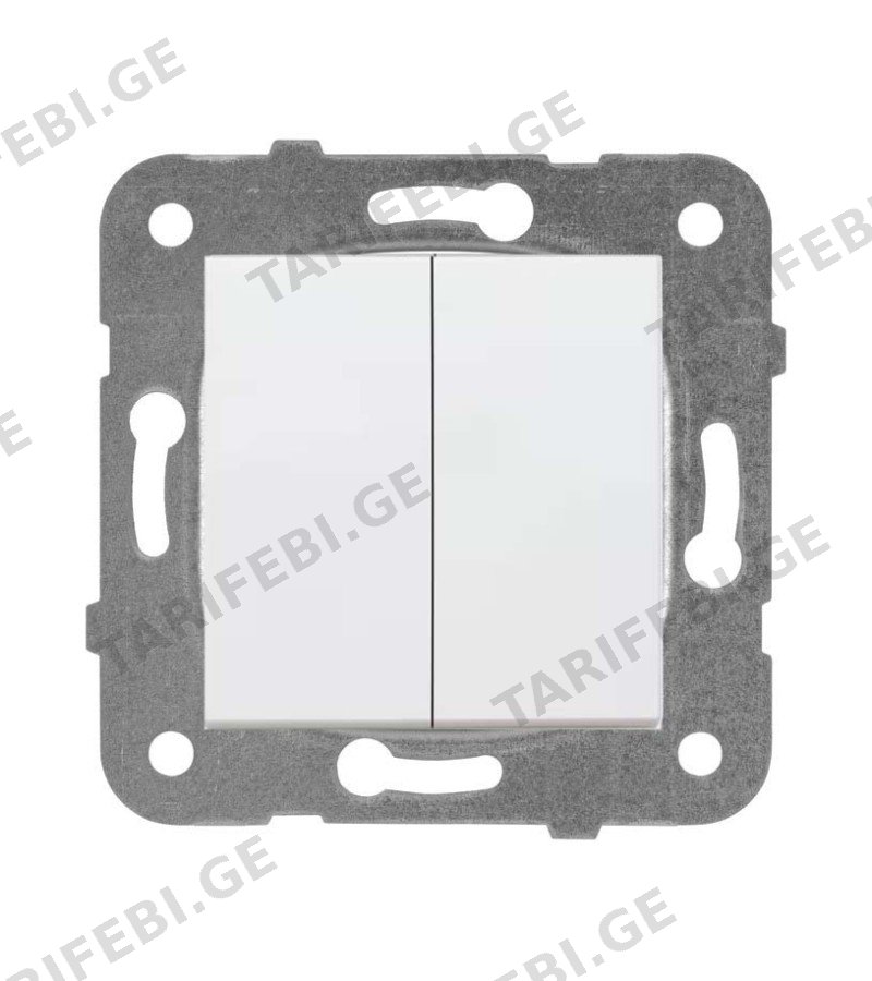 გადამრთველის მექანიზმი 2-ნი KARRE PLUS 55 თეთრი WDTT00092WH-EU1 Panasonic