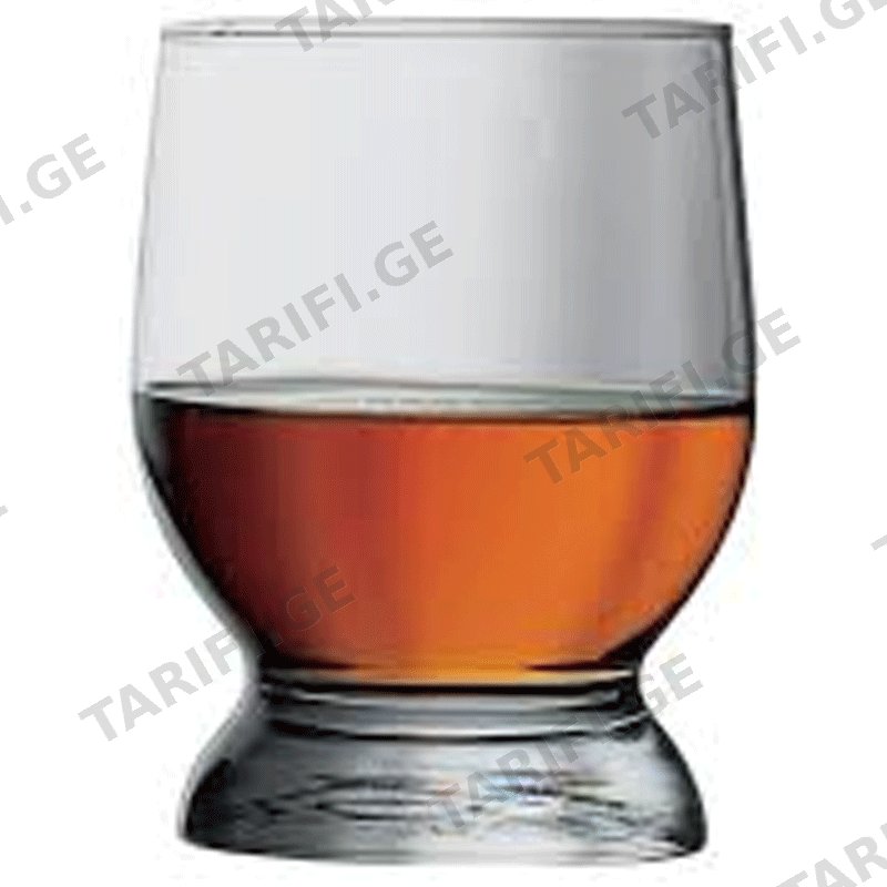 მინის ვისკის ჭიქა (310 ML, 6 PCS)
