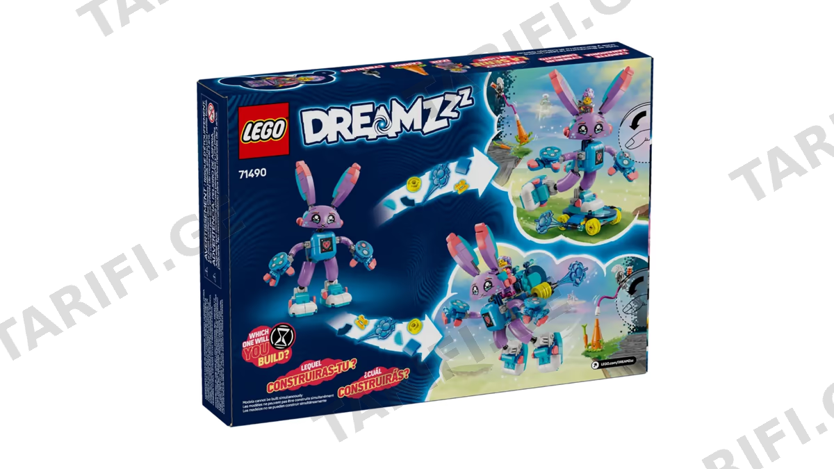 ასაწყობი კონსტრუქცია Lego 71490 DREAMZzz Izzie and Bunchurro the Gaming Bunny, Prefabricated Construction